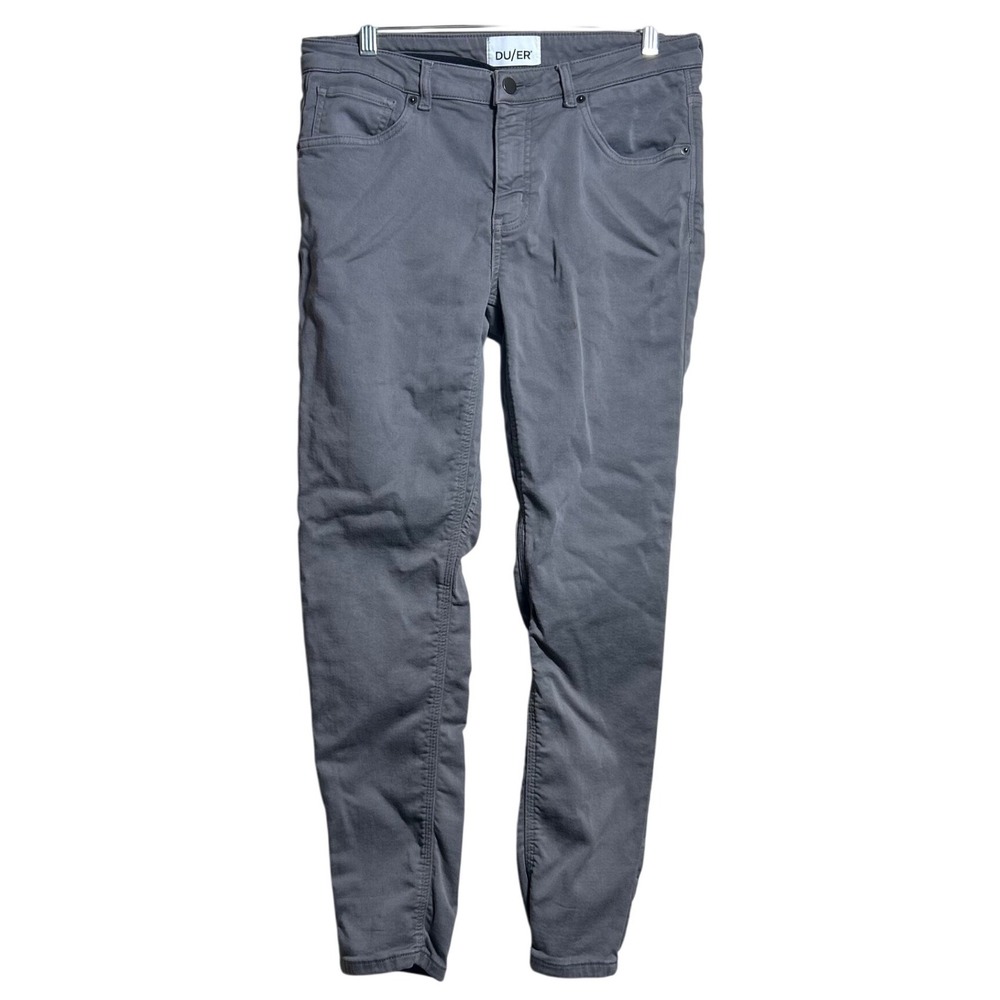 DU/ER Performance Denim Slim Tapered Grey Pants WFNK1004 Size 30x28